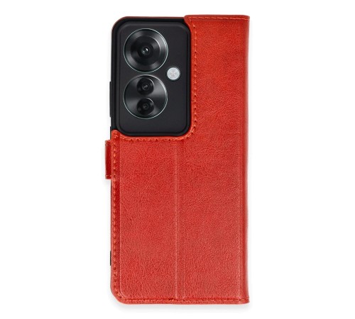 Oppo Reno 11F Kılıf Trend S Plus Kapaklı Kılıf - Kırmızı Oppo Reno 11F Kılıf Trend S Plus Kapaklı Kılıf - Kırmızı