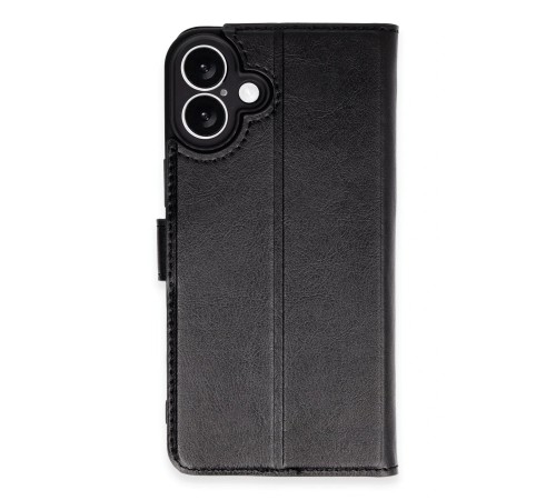 iPhone 16 Kılıf Trend S Plus Kapaklı Kılıf - Siyah iPhone 16 Kılıf Trend S Plus Kapaklı Kılıf - Siyah