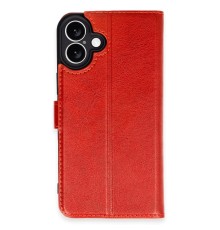 iPhone 16 Kılıf Trend S Plus Kapaklı Kılıf - Kırmızı