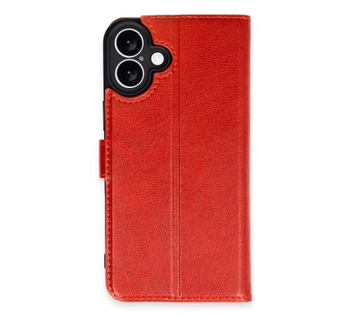iPhone 16 Kılıf Trend S Plus Kapaklı Kılıf - Kırmızı iPhone 16 Kılıf Trend S Plus Kapaklı Kılıf - Kırmızı
