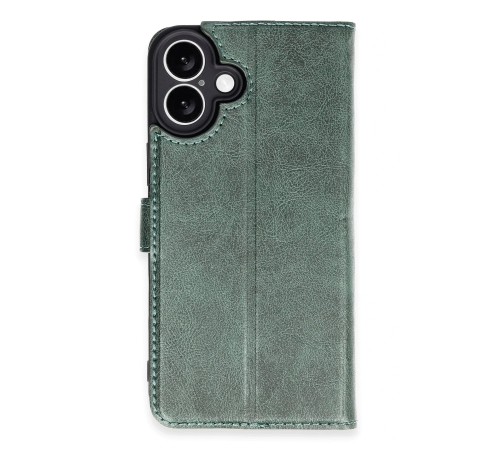 iPhone 16 Plus Kılıf Trend S Plus Kapaklı Kılıf - Yeşil iPhone 16 Plus Kılıf Trend S Plus Kapaklı Kılıf - Yeşil