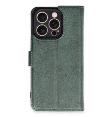 iPhone 16 Pro Kılıf Trend S Plus Kapaklı Kılıf - Yeşil