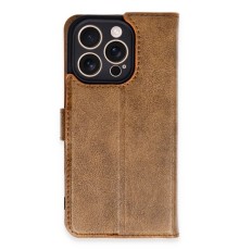 iPhone 16 Pro Kılıf Trend S Plus Kapaklı Kılıf - Taba