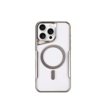 iPhone 14 Pro Kılıf Boyi Magsafe Silikon Kapak - Gümüş