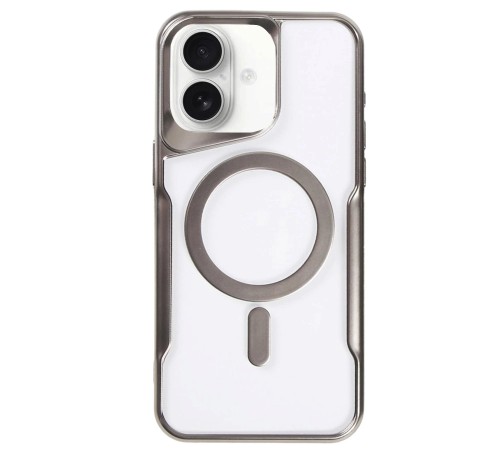 iPhone 16 Kılıf Boyi Magsafe Silikon Kapak - Titan Gri iPhone 16 Kılıf Boyi Magsafe Silikon Kapak - Titan Gri