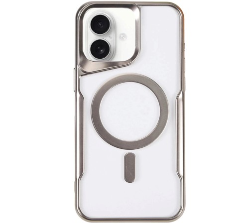 iPhone 16 Kılıf Boyi Magsafe Silikon Kapak - Gümüş iPhone 16 Kılıf Boyi Magsafe Silikon Kapak - Gümüş