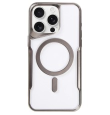 iPhone 16 Pro Kılıf Boyi Magsafe Silikon Kapak - Titan Gri