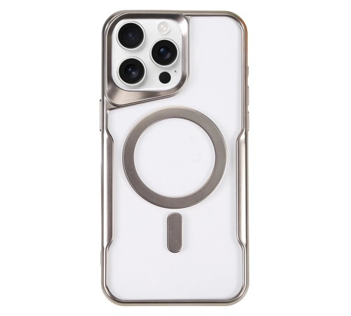 iPhone 16 Pro Kılıf Boyi Magsafe Silikon Kapak - Gümüş iPhone 16 Pro Kılıf Boyi Magsafe Silikon Kapak - Gümüş