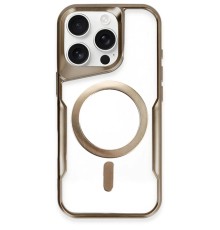 iPhone 16 Pro Kılıf Boyi Magsafe Silikon Kapak - Kahverengi