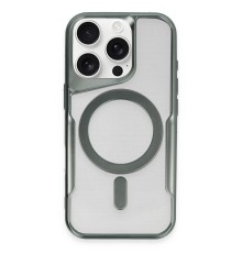iPhone 16 Pro Max Kılıf Boyi Magsafe Silikon Kapak - Yeşil
