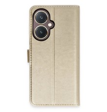 Vivo Y27 Kılıf Trend S Plus Kapaklı Kılıf - Gold