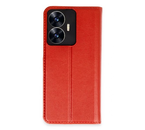 Realme C55 Kılıf Trend S Plus Kapaklı Kılıf - Kırmızı Realme C55 Kılıf Trend S Plus Kapaklı Kılıf - Kırmızı