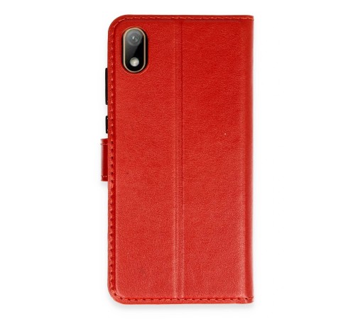 Huawei Y5 2019 Kılıf Trend S Plus Kapaklı Kılıf - Kırmızı Huawei Y5 2019 Kılıf Trend S Plus Kapaklı Kılıf - Kırmızı