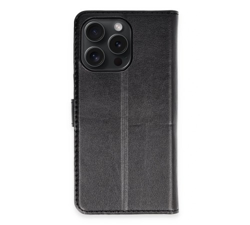 iPhone 15 Pro Max Kılıf Trend S Plus Kapaklı Kılıf - Siyah iPhone 15 Pro Max Kılıf Trend S Plus Kapaklı Kılıf - Siyah