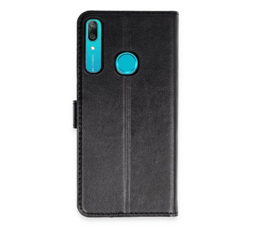 Huawei Y6 Prime Kılıf Trend S Plus Kapaklı Kılıf - Siyah Huawei Y6 Prime Kılıf Trend S Plus Kapaklı Kılıf - Siyah