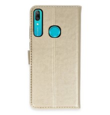 Huawei Y6 Prime Kılıf Trend S Plus Kapaklı Kılıf - Gold
