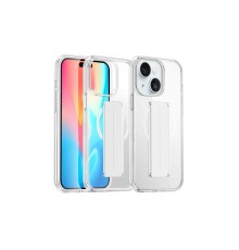 iPhone 15 Kılıf Alfa Magsafe Standlı Kapak - Şeffaf