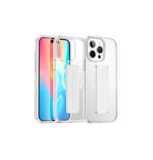 iPhone 15 Pro Max Kılıf Alfa Magsafe Standlı Kapak - Şeffaf