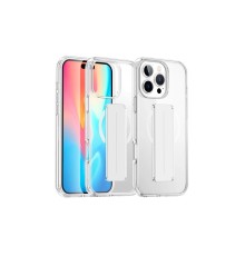 iPhone 16 Pro Kılıf Alfa Magsafe Standlı Kapak - Şeffaf