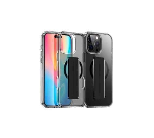 iPhone 16 Pro Kılıf Alfa Magsafe Standlı Kapak - Siyah iPhone 16 Pro Kılıf Alfa Magsafe Standlı Kapak - Siyah