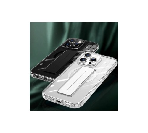 iPhone 16 Pro Kılıf Alfa Magsafe Standlı Kapak - Siyah iPhone 16 Pro Kılıf Alfa Magsafe Standlı Kapak - Siyah