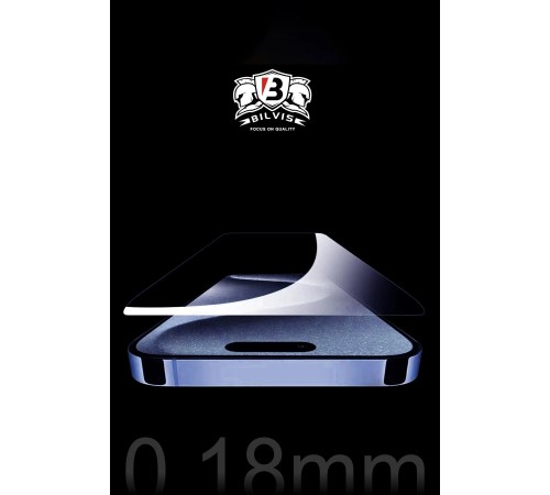 iPhone 16 Pro Bilvis 0.18mm Plus Cam Ekran Koruyucu iPhone 16 Pro Bilvis 0.18mm Plus Cam Ekran Koruyucu