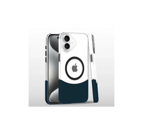 iPhone 16 Carbon Puzzle Magsafe Kapak - Yeşil iPhone 16 Carbon Puzzle Magsafe Kapak - Yeşil