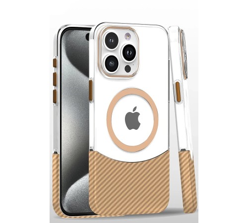 iPhone 16 Pro Carbon Puzzle Magsafe Kapak - Desert iPhone 16 Pro Carbon Puzzle Magsafe Kapak - Desert
