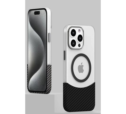 iPhone 16 Pro Carbon Puzzle Magsafe Kapak - Desert iPhone 16 Pro Carbon Puzzle Magsafe Kapak - Desert