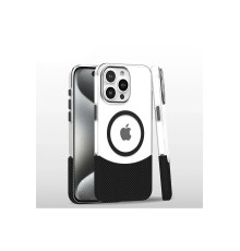 iPhone 16 Pro Max Carbon Puzzle Magsafe Kapak - Siyah