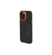 iPhone 14 Pro Max Orange Karbon Magsafe Kapak - Turuncu