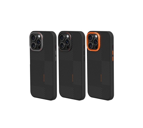 iPhone 14 Pro Max Orange Karbon Magsafe Kapak - Turuncu iPhone 14 Pro Max Orange Karbon Magsafe Kapak - Turuncu