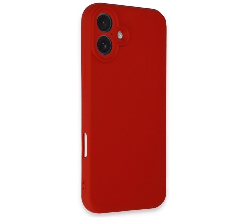 iPhone 16 Kılıf First Silikon - Kırmızı iPhone 16 Kılıf First Silikon - Kırmızı