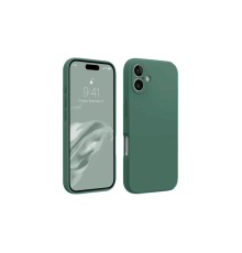 iPhone 16 Kılıf First Silikon - Koyu Yeşil