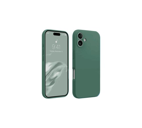 iPhone 16 Kılıf First Silikon - Koyu Yeşil iPhone 16 Kılıf First Silikon - Koyu Yeşil
