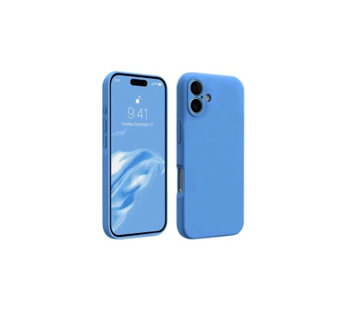 iPhone 16 Plus Kılıf First Silikon - Mavi iPhone 16 Plus Kılıf First Silikon - Mavi