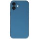 iPhone 16 Plus Kılıf First Silikon - Mavi