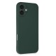 iPhone 16 Plus Kılıf First Silikon - Koyu Yeşil