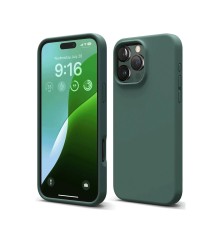 iPhone 16 Pro Kılıf First Silikon - Koyu Yeşil