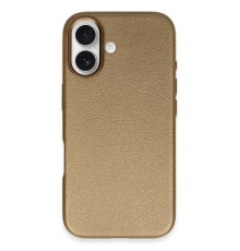 iPhone 16 Wonder Deri Magsafe Kapak - Bronz