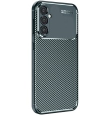 Samsung Galaxy S24 FE Kılıf Auto Focus Karbon Kapak - Koyu Yeşil