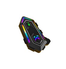 KRM2 RGB Motosiklet Sürücüleri İçin IPX6 Su Geçirmez Özellikli Kablosuz Bluetooth Kulaklık - Siyah