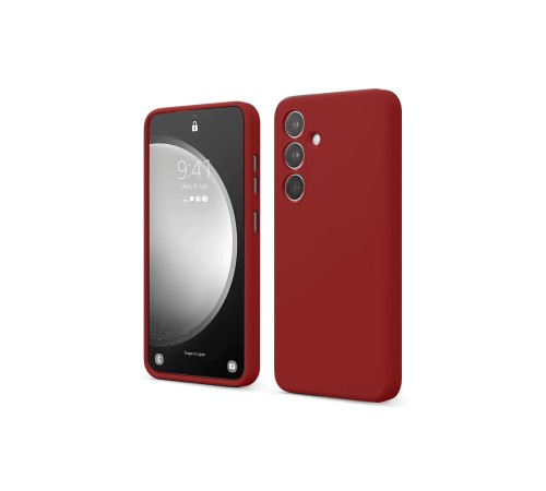 Samsung Galaxy S24 FE Kılıf First Silikon - Kırmızı Samsung Galaxy S24 FE Kılıf First Silikon - Kırmızı