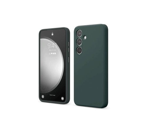 Samsung Galaxy S24 FE Kılıf First Silikon - Koyu Yeşil Samsung Galaxy S24 FE Kılıf First Silikon - Koyu Yeşil