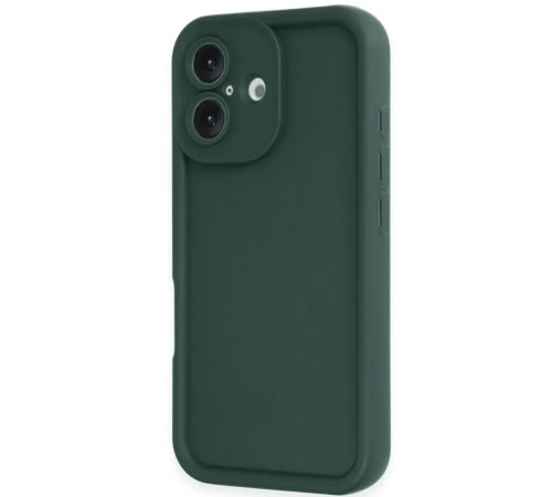iPhone 16 Kılıf Viera Silikon - Koyu Yeşil iPhone 16 Kılıf Viera Silikon - Koyu Yeşil