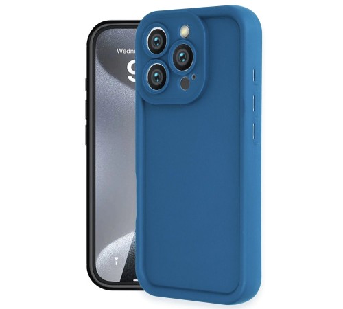 iPhone 16 Pro Kılıf Viera Silikon - Mavi iPhone 16 Pro Kılıf Viera Silikon - Mavi