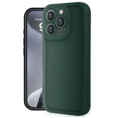 iPhone 16 Pro Kılıf Viera Silikon - Koyu Yeşil