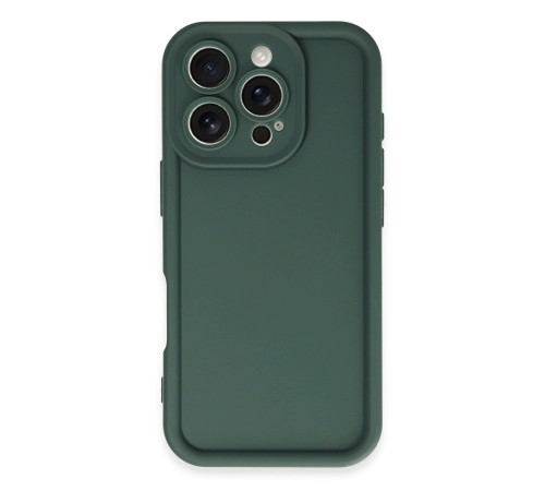 iPhone 16 Pro Kılıf Viera Silikon - Koyu Yeşil iPhone 16 Pro Kılıf Viera Silikon - Koyu Yeşil