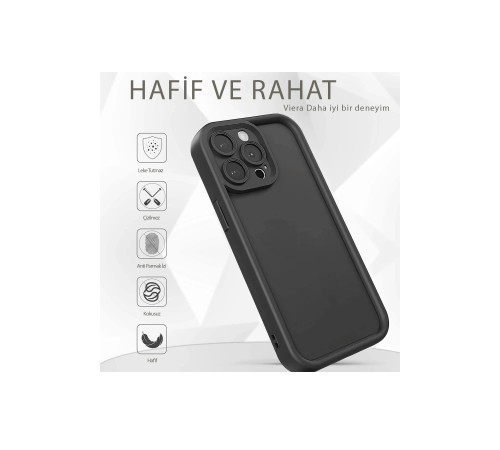iPhone 16 Pro Max Kılıf Viera Silikon - Kırmızı iPhone 16 Pro Max Kılıf Viera Silikon - Kırmızı