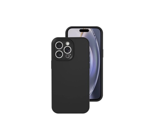 iPhone 16 Pro Kılıf Nano içi Kadife Silikon - Siyah